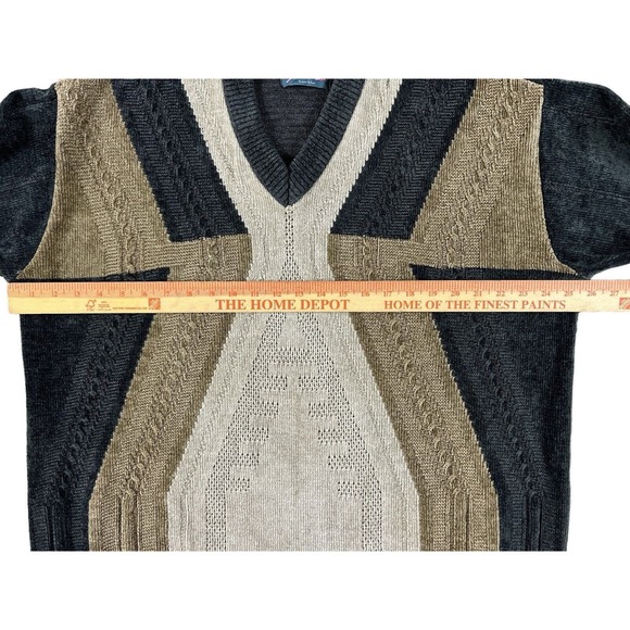 VTG Prestige Men Long Sleeve Crew Neck Gray Pullover Sweater Sz XL - Picture 3 of 6